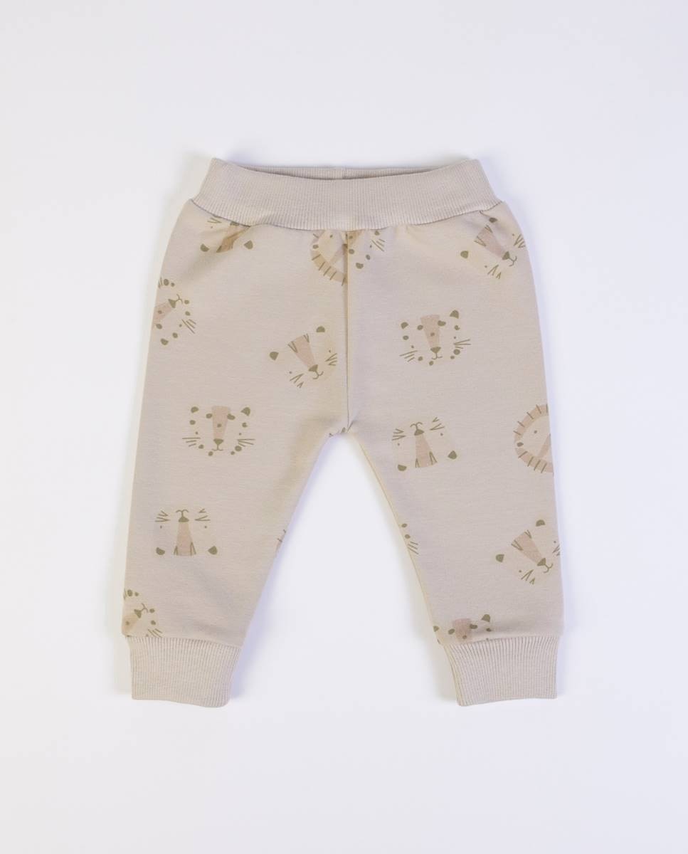 Fato de treino em felpa cardada, com sweatshirt e calças FS Baby Taupe-6