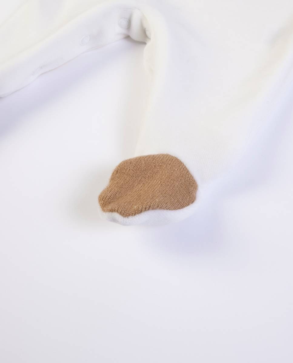 Babygrow em veludo FS Baby Castanho-claro-4