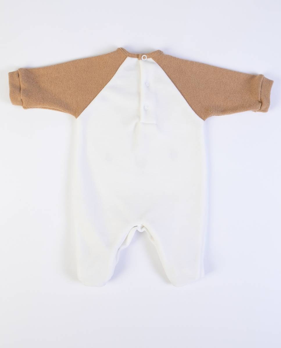 Babygrow em veludo FS Baby Castanho-claro-6