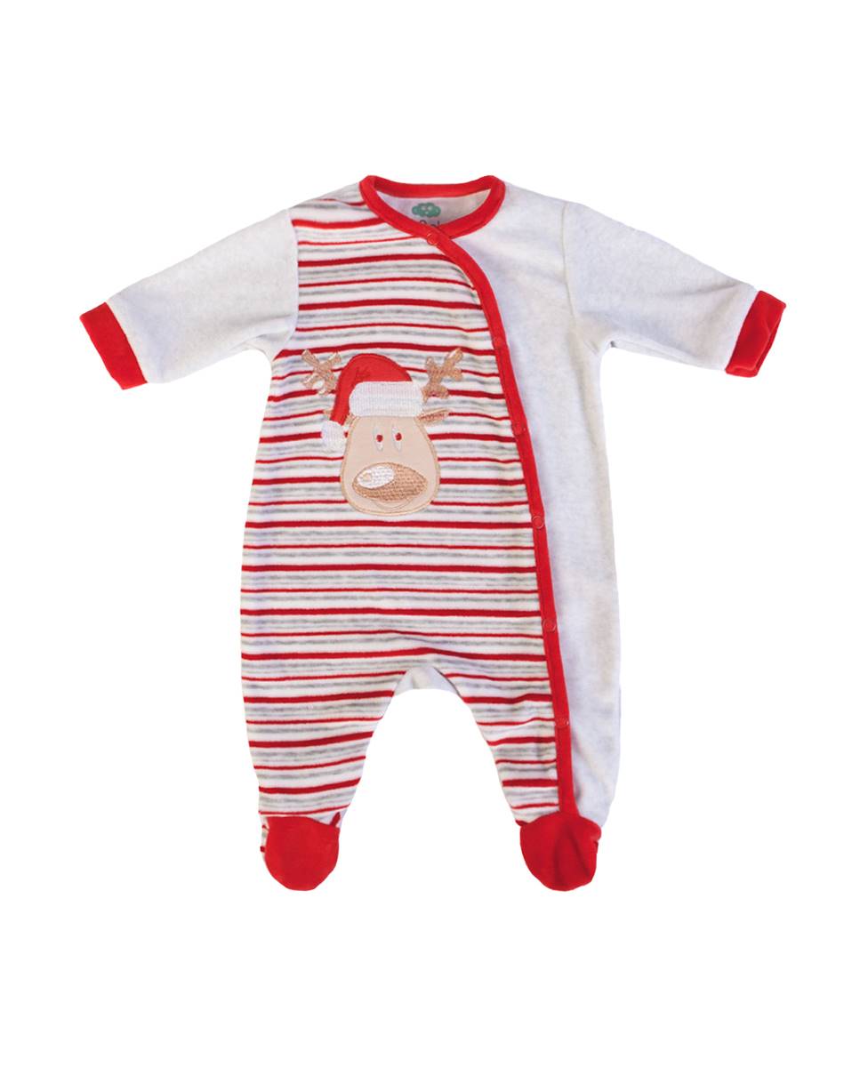 Babygrow em veludo "Natal Vermelho-1
