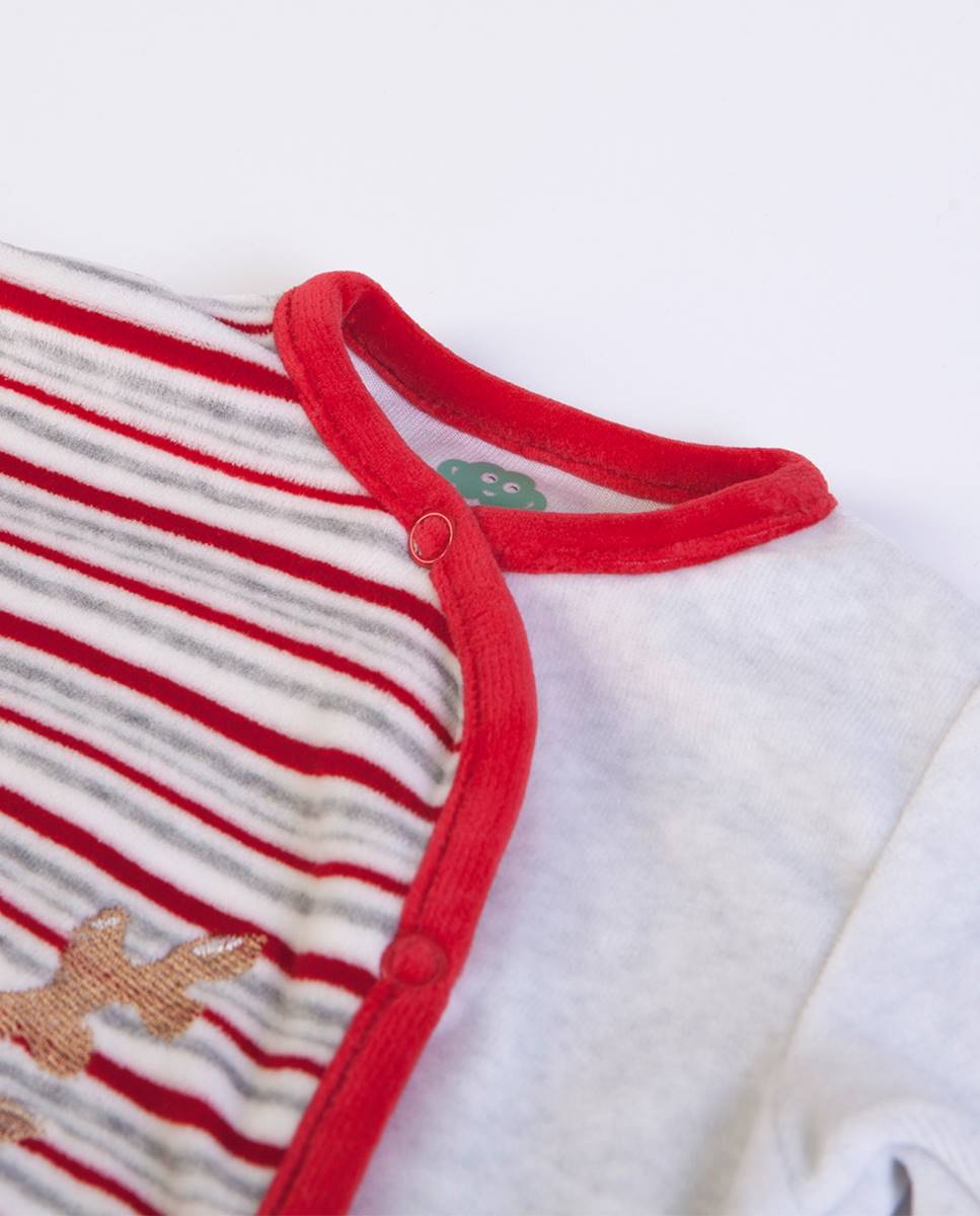 Babygrow em veludo "Natal Vermelho-2