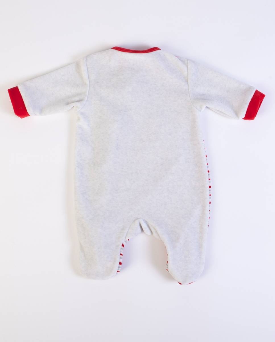 Babygrow em veludo "Natal Vermelho-6