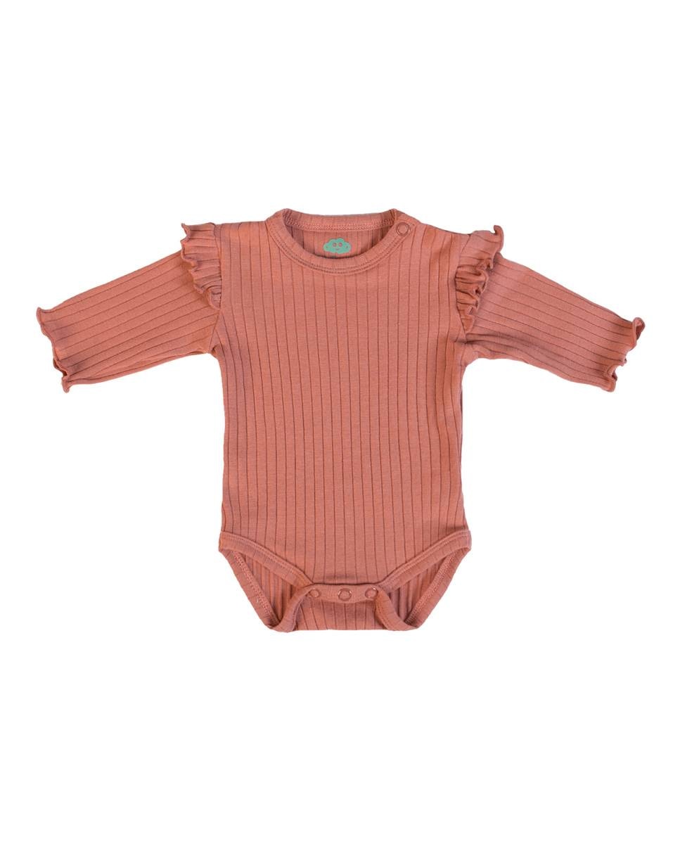 Body em algodão Laranja-1