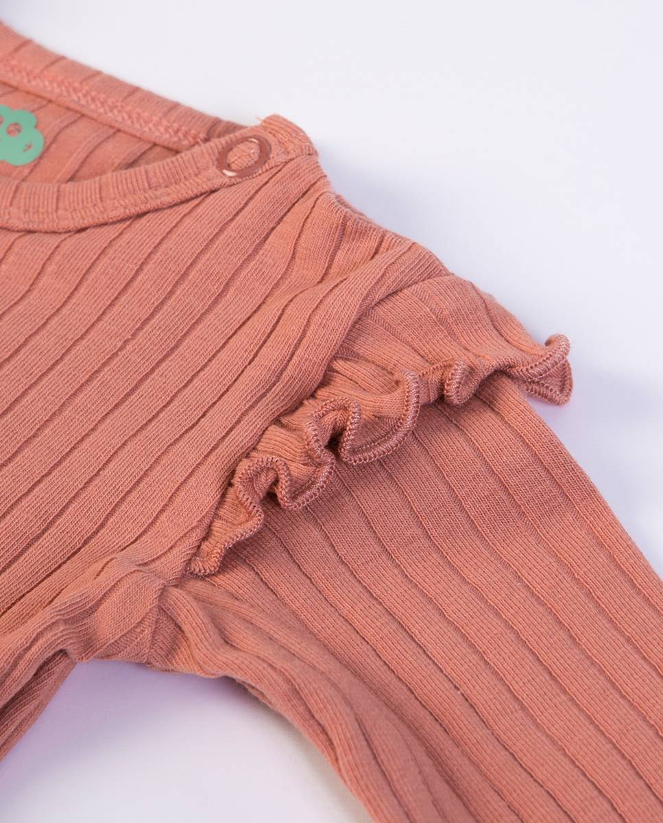 Body em algodão Laranja-3