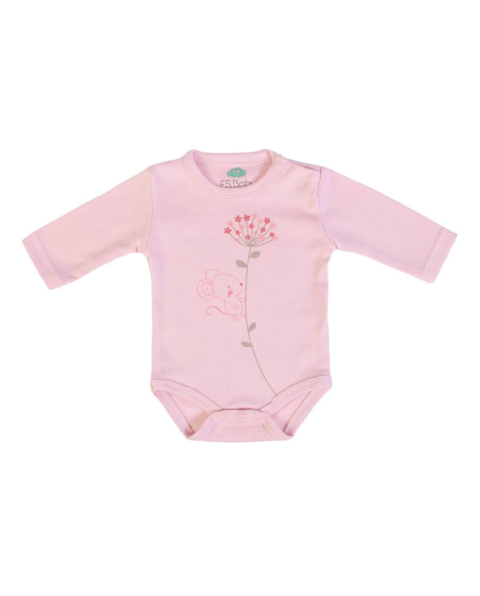 Body em algodão Rosa-1