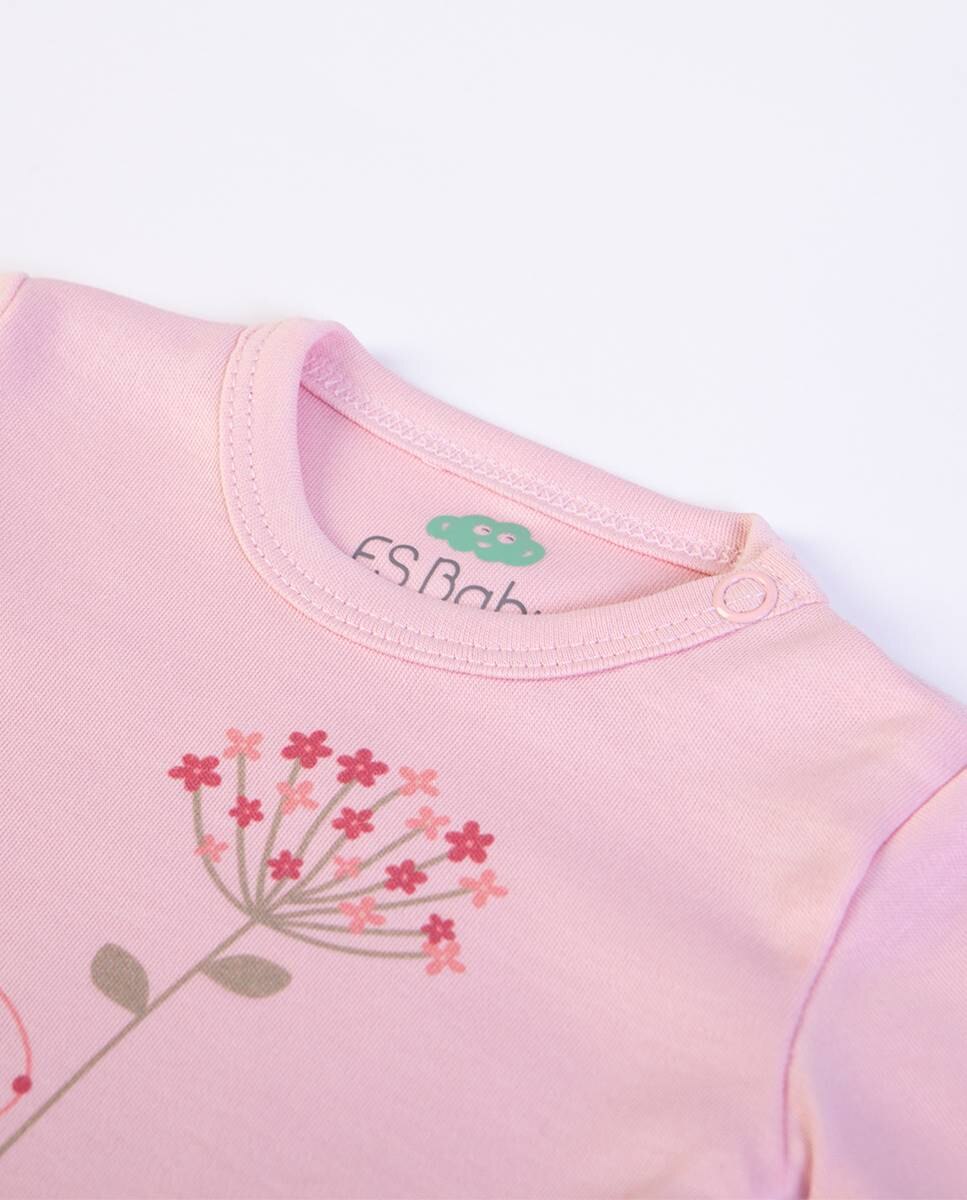 Body em algodão Rosa-2