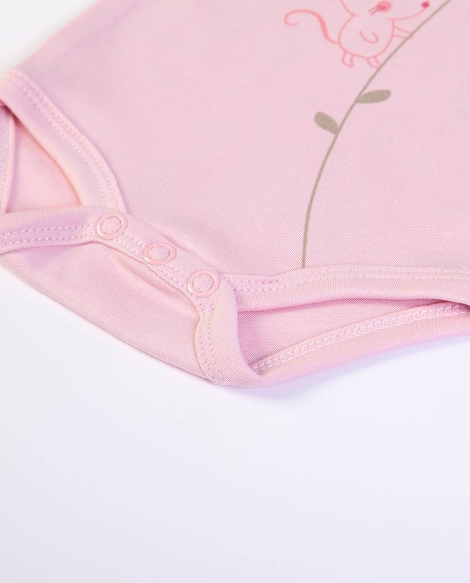 Body em algodão Rosa-4