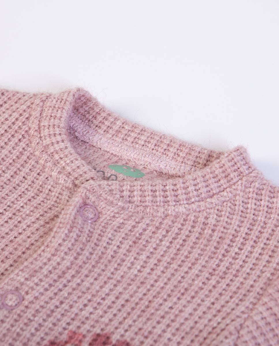 Babygrow em malha Rosa-2
