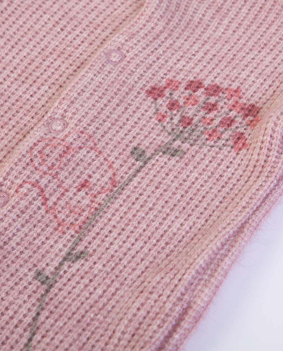 Babygrow em malha Rosa-3