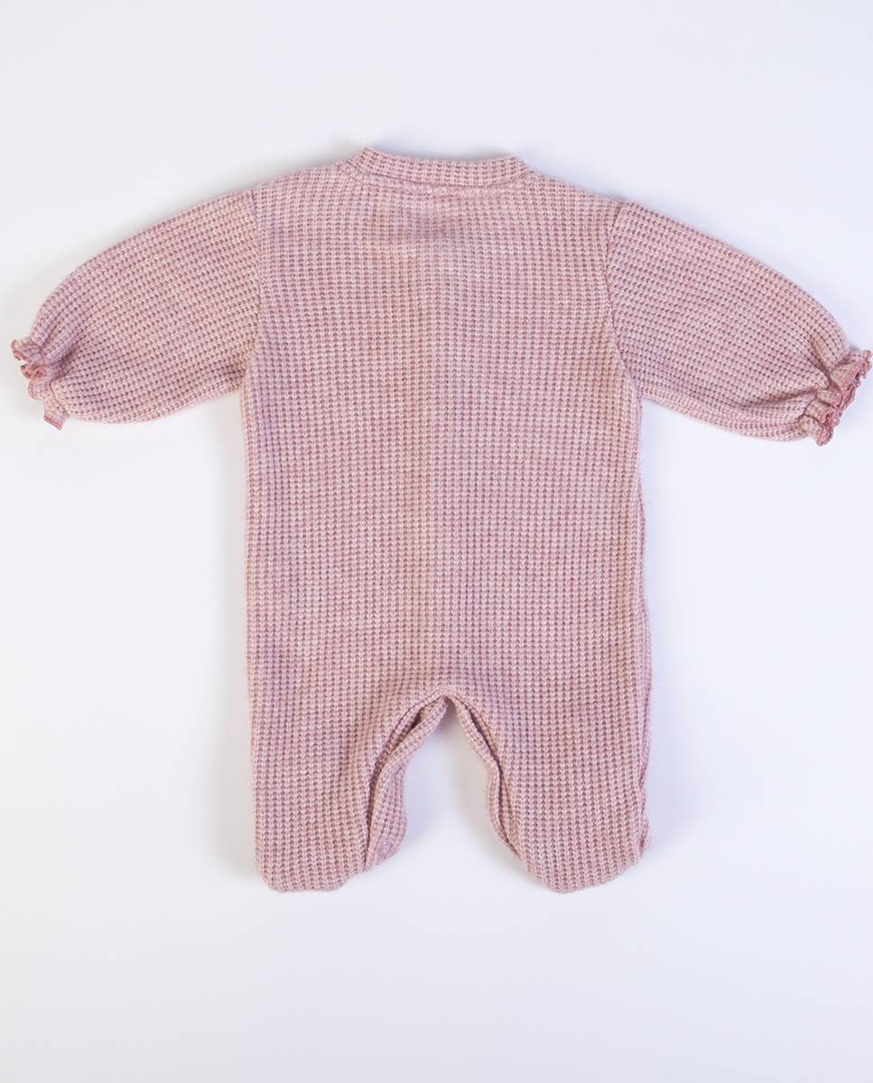 Babygrow em malha Rosa-6