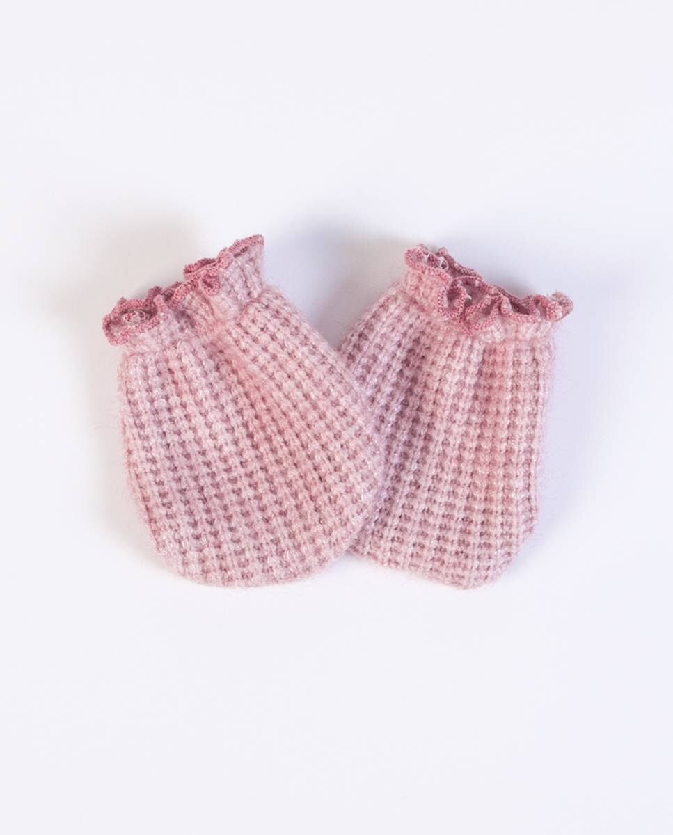 Luvas em malha FS Baby Rosa-3