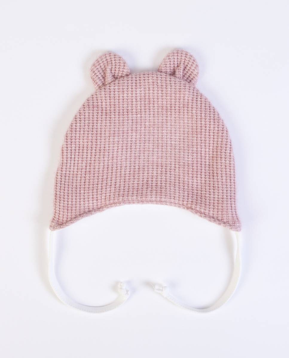 Gorro em malha Rosa-5