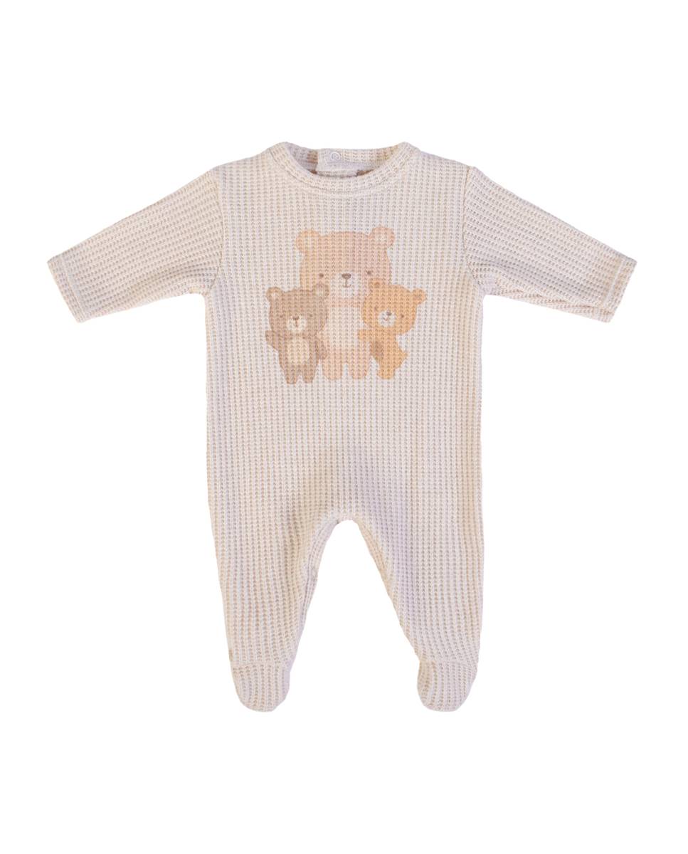 Babygrow em malha Camel-1