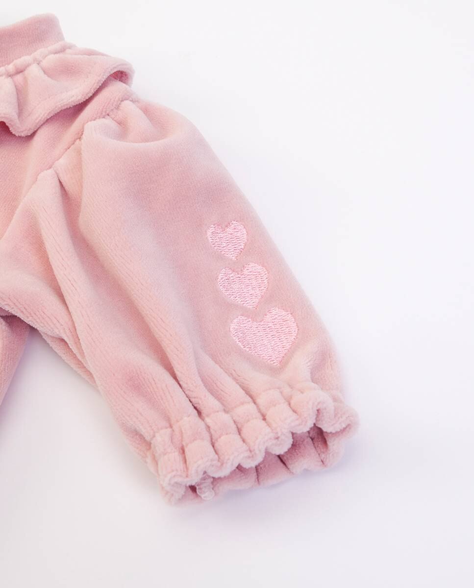 Babygrow em veludo FS Baby Rosa-4