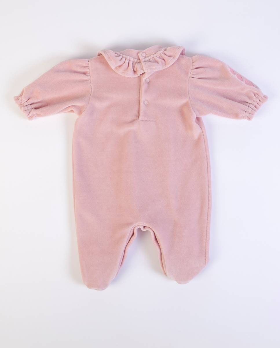 Babygrow em veludo FS Baby Rosa-5