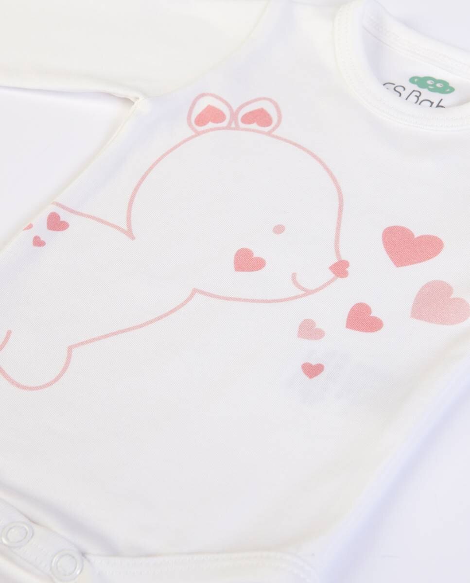Body em algodão orgânico FS Baby Pérola-3