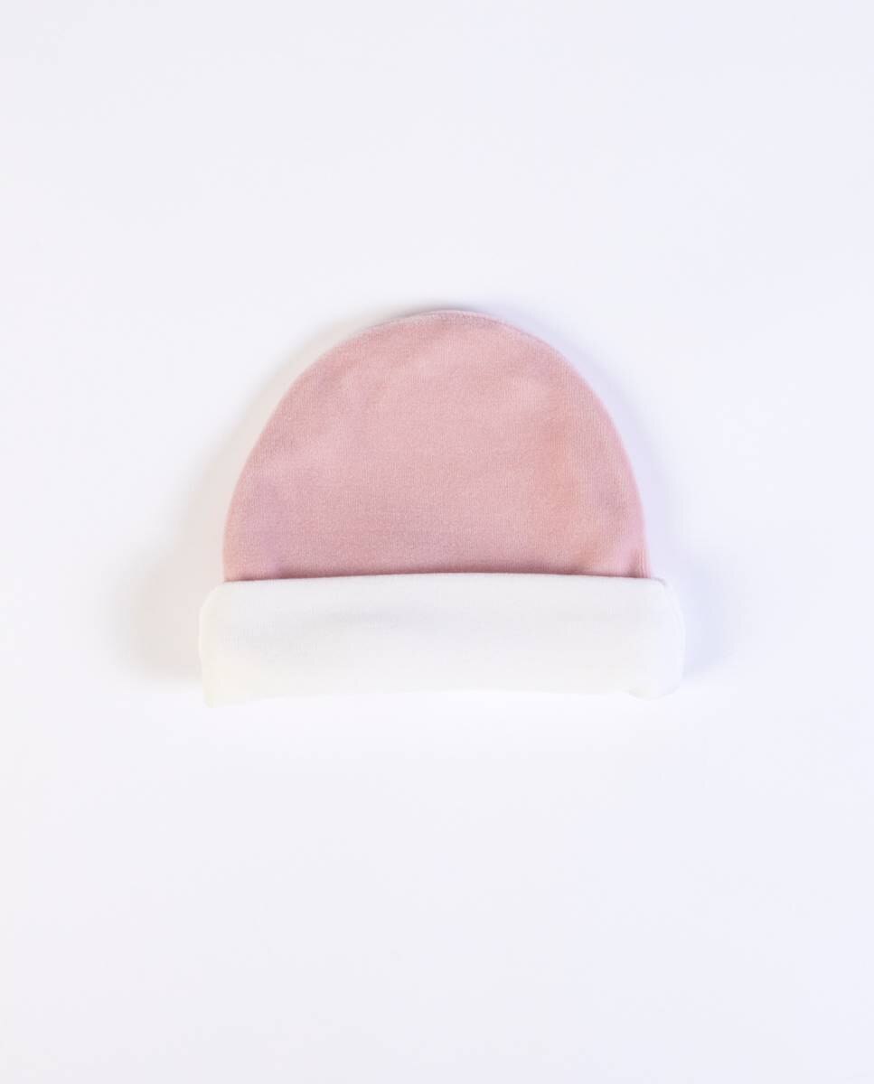 Gorro em veludo Rosa-4