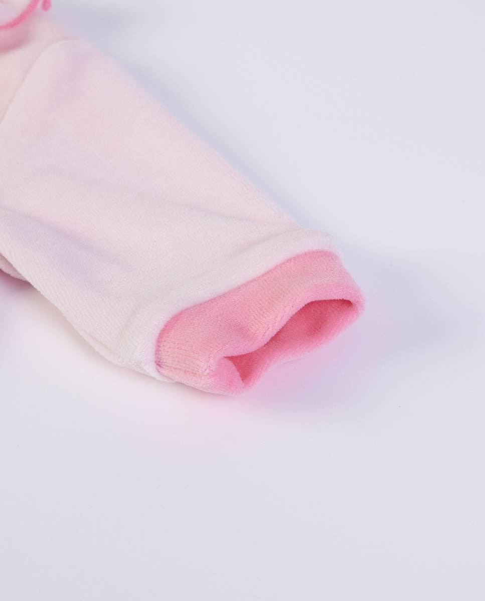 Babygrow em veludo Rosa-5
