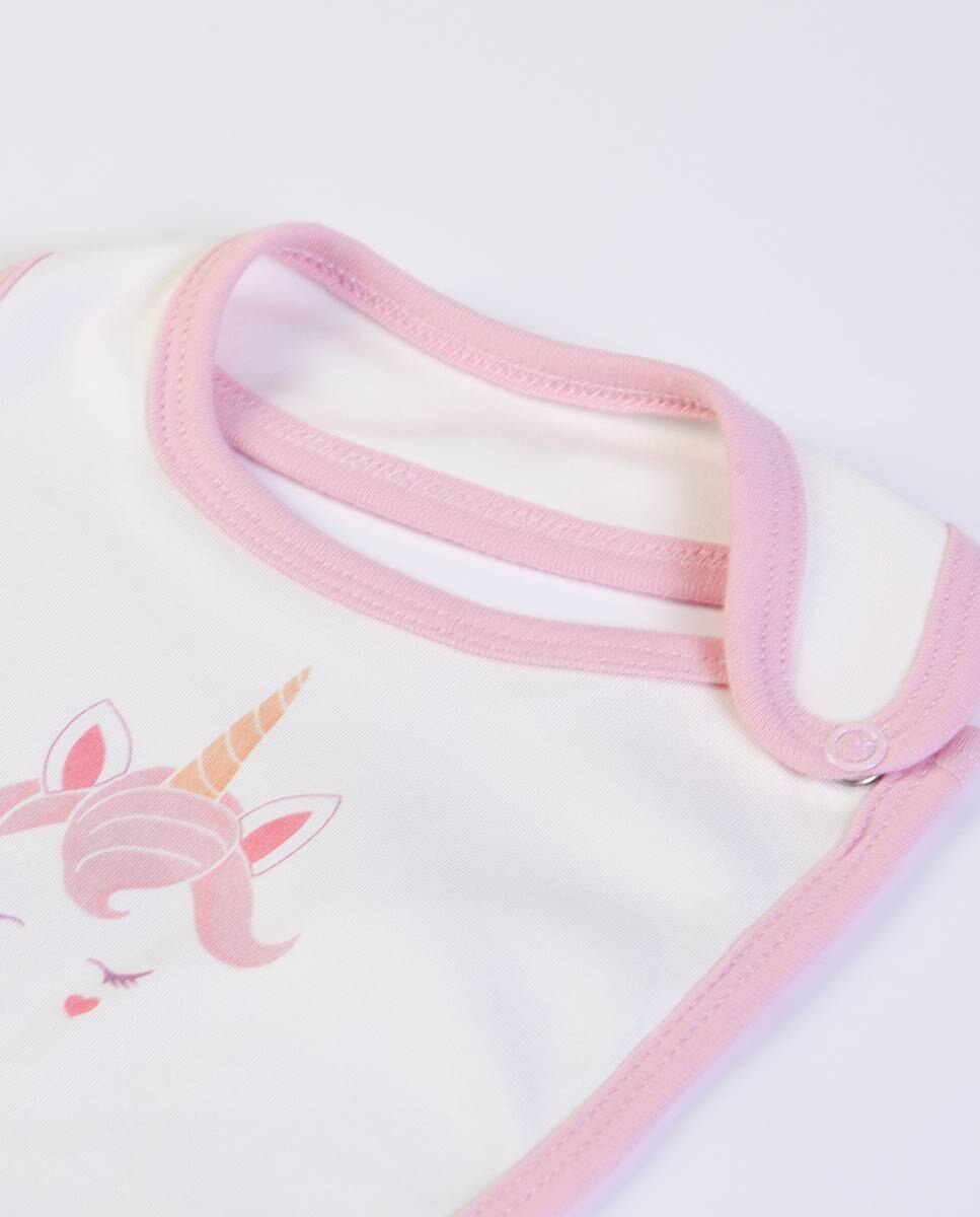 Babete em algodão Rosa-2