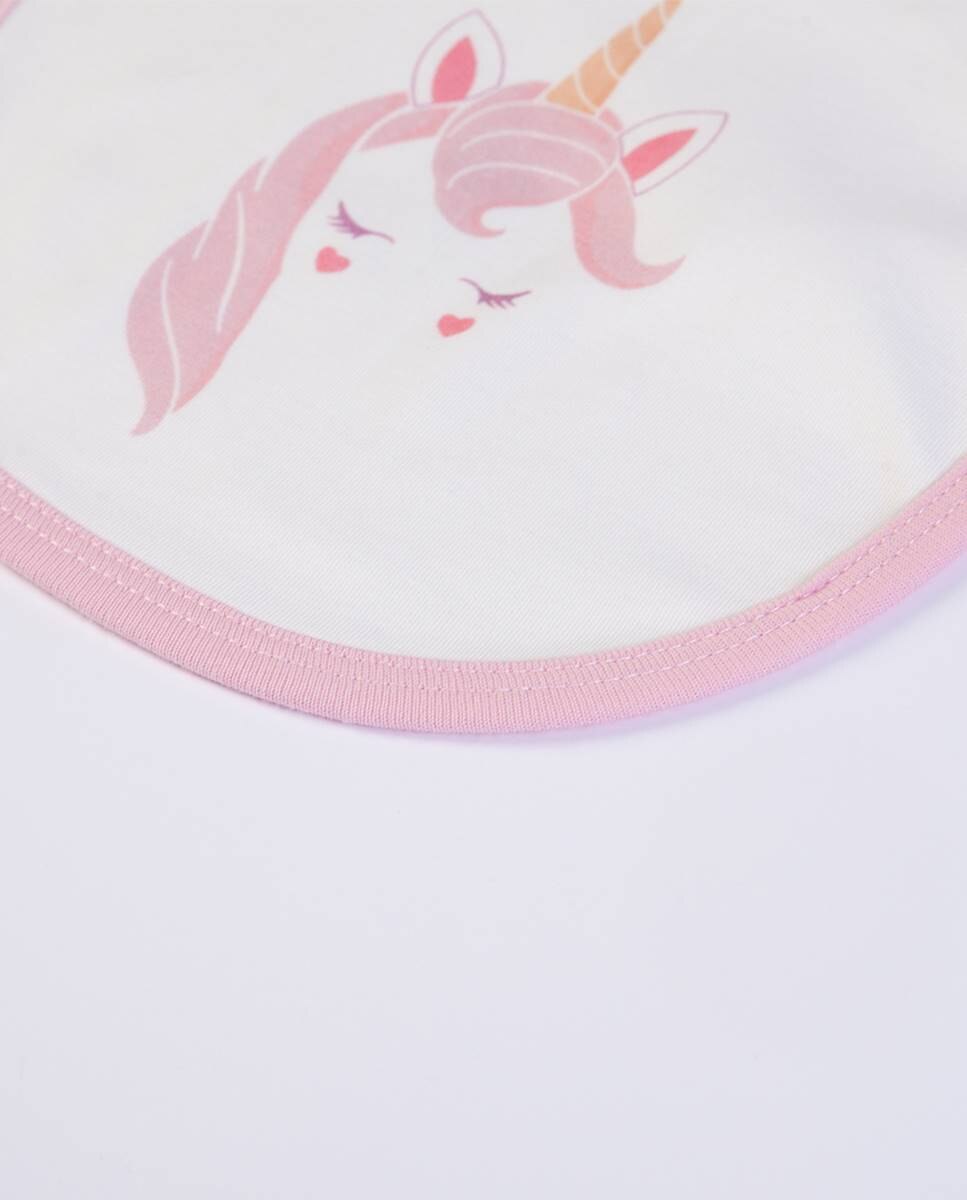Babete em algodão Rosa-4