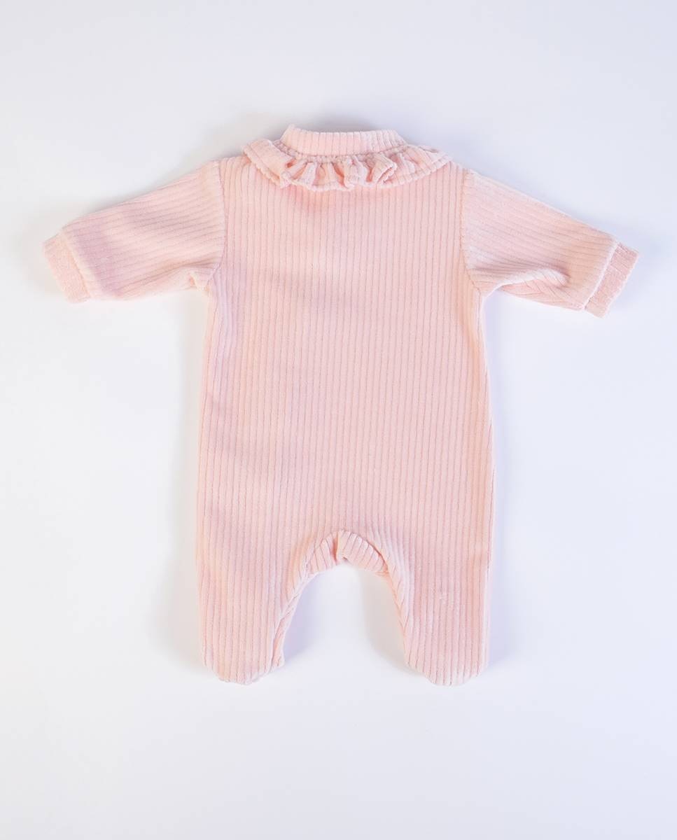 Babygrow em veludo canelado FS Baby Rosa-6