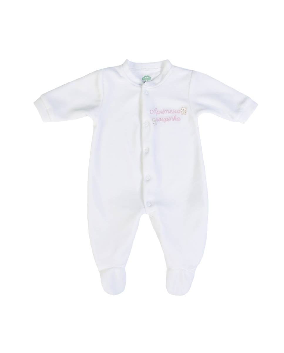 Imagem 0 de Babygrow "A Primeira Roupinha" em veludo