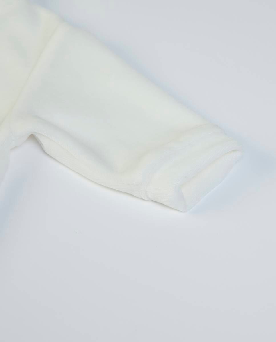 Babygrow "My First Clothes" em veludo orgânico FS Baby Pérola-4