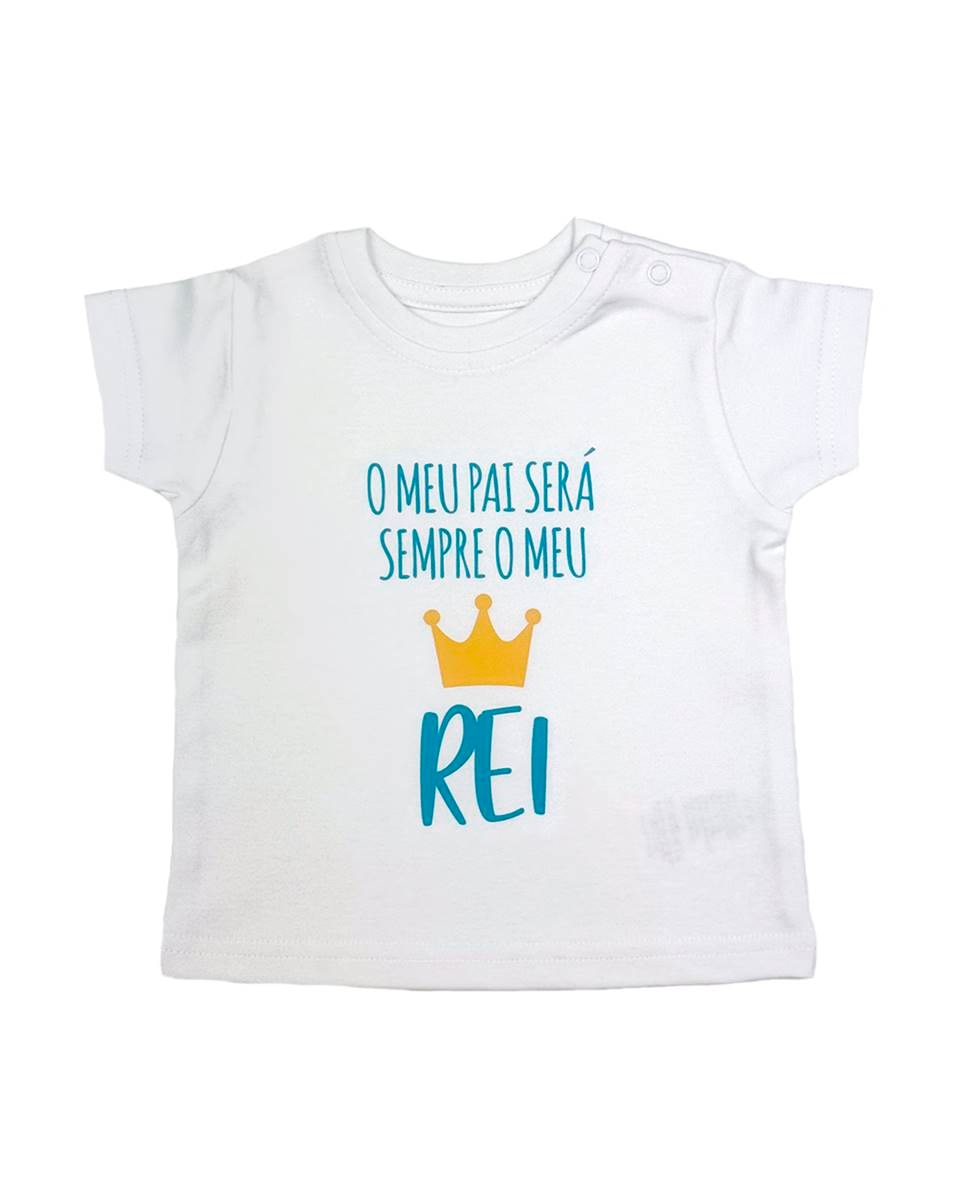 T-shirt em algodão Branco-1