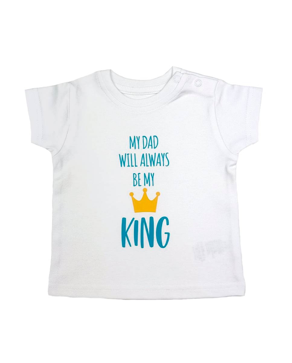 T-shirt em algodão Branco-1