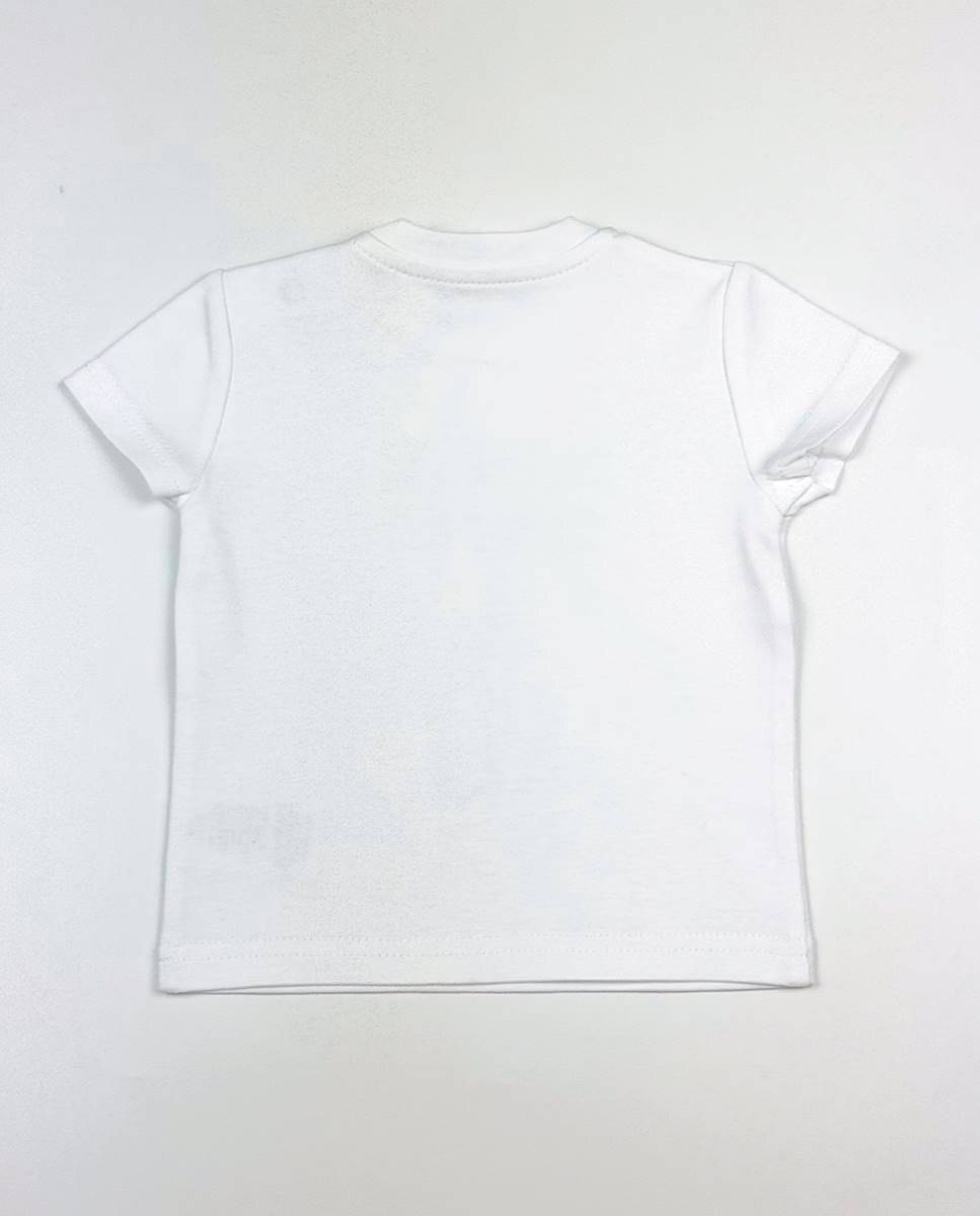 T-shirt em algodão Branco-3