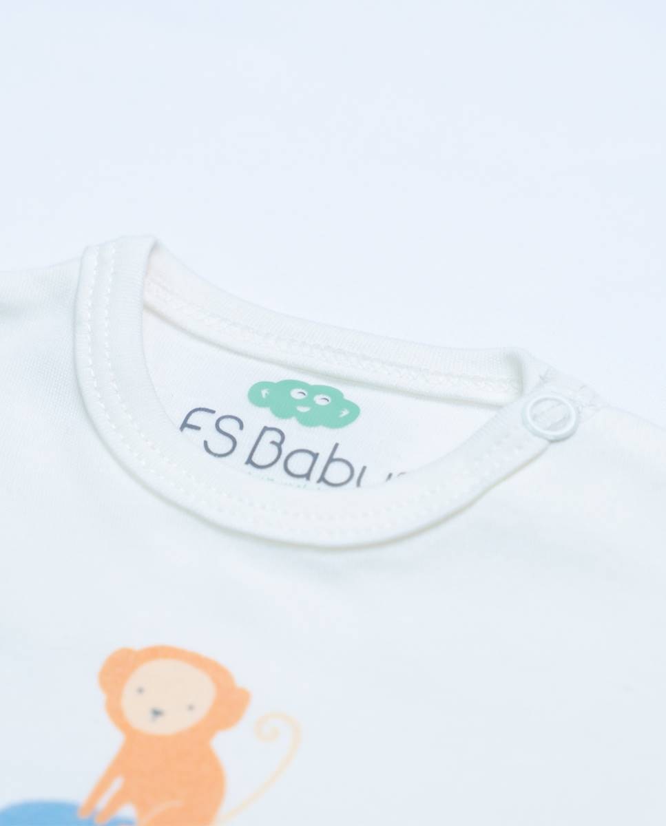 Body em algodão FS Baby Branco-2