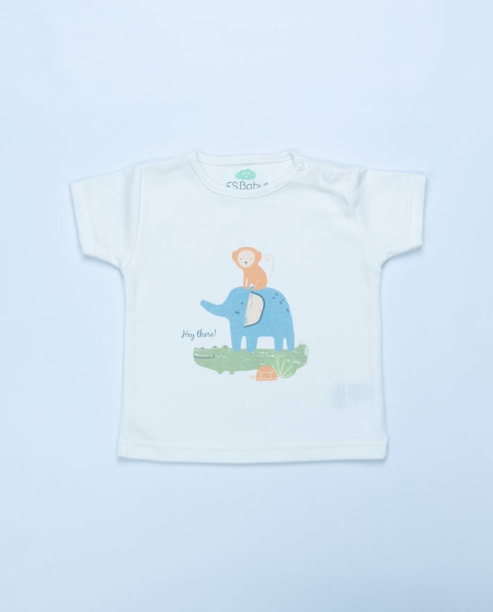 Conjunto de t-shirt e calções em algodão FS Baby Multicolor-2