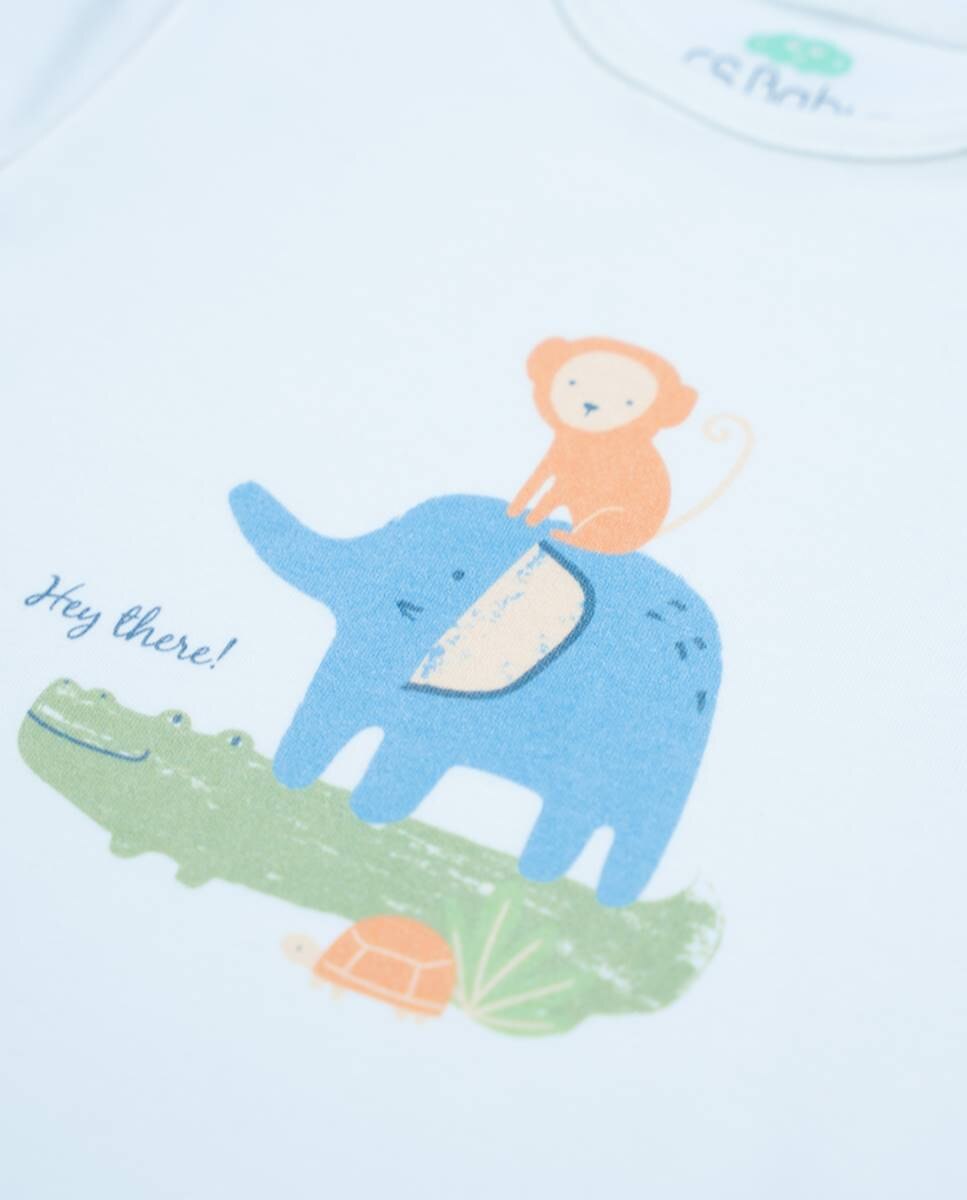 Conjunto de t-shirt e calções em algodão FS Baby Multicolor-3