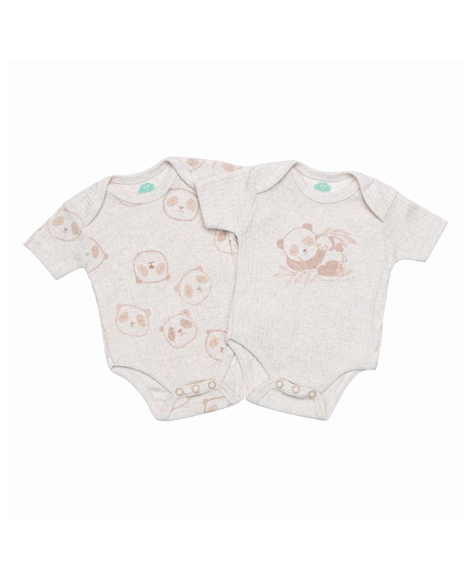 Imagem 0 de Conjunto de 2 bodies em algodão canelado