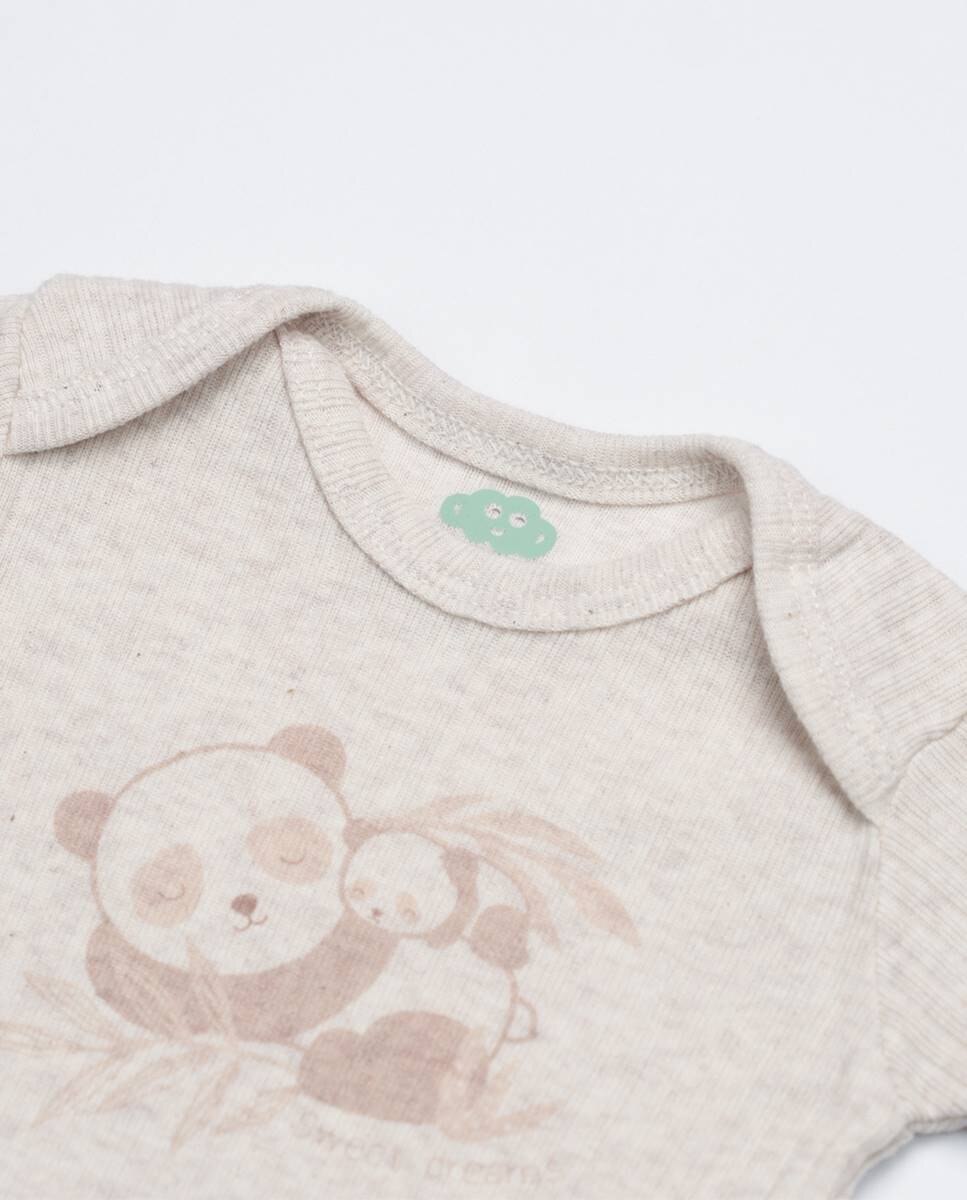 Conjunto de 2 bodies em algodão canelado FS Baby Cru-3