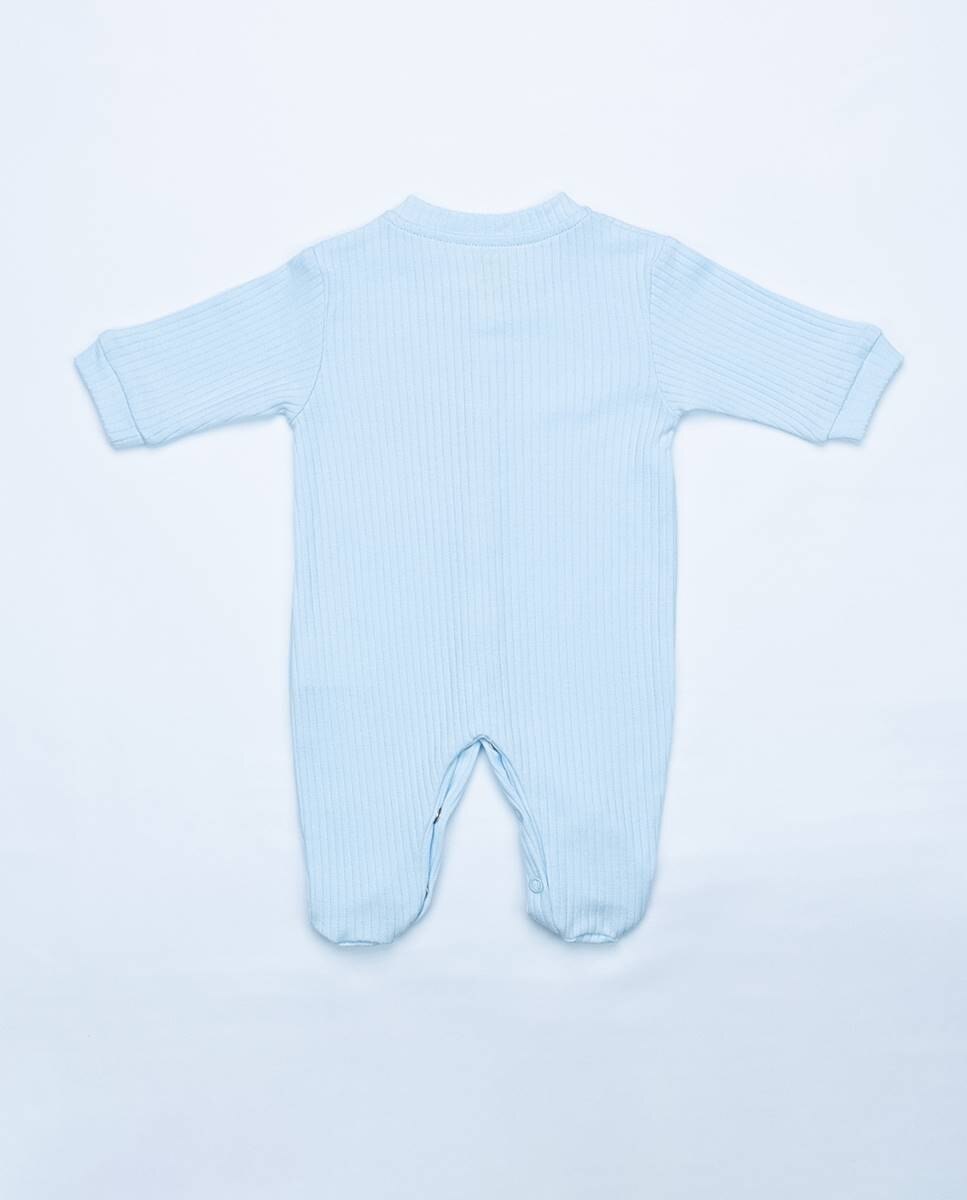 Babygrow em algodão canelado FS Baby Azul-claro-6