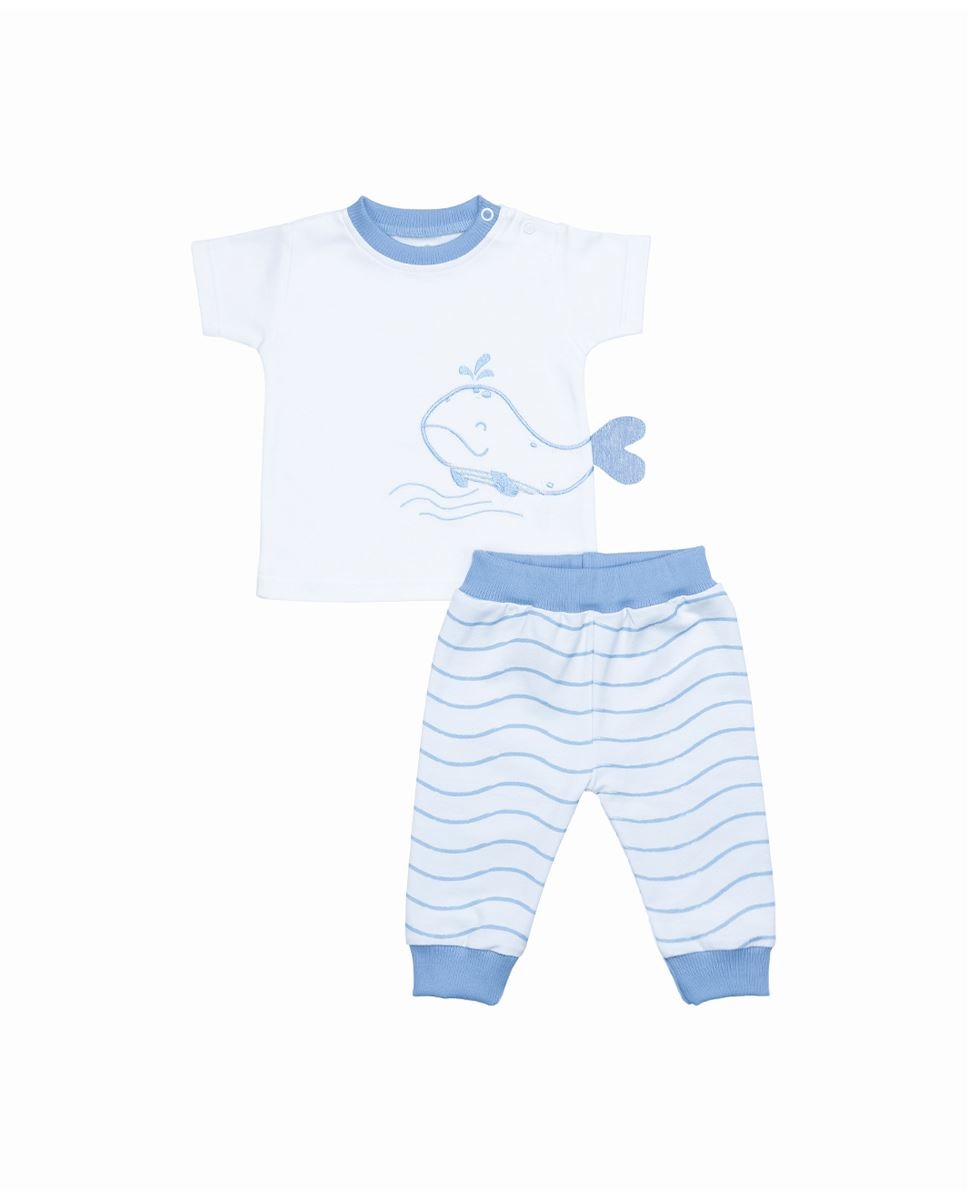 Imagem 0 de Conjunto de t-shirt em algodão e calças em felpa