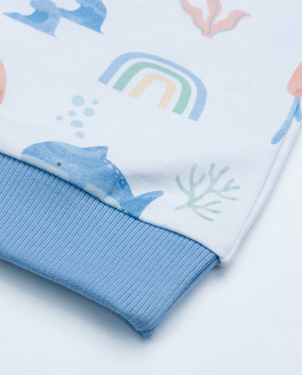 Sweatshirt em felpa FS Baby Azul-4