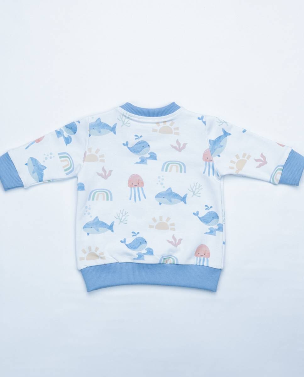 Sweatshirt em felpa FS Baby Azul-6