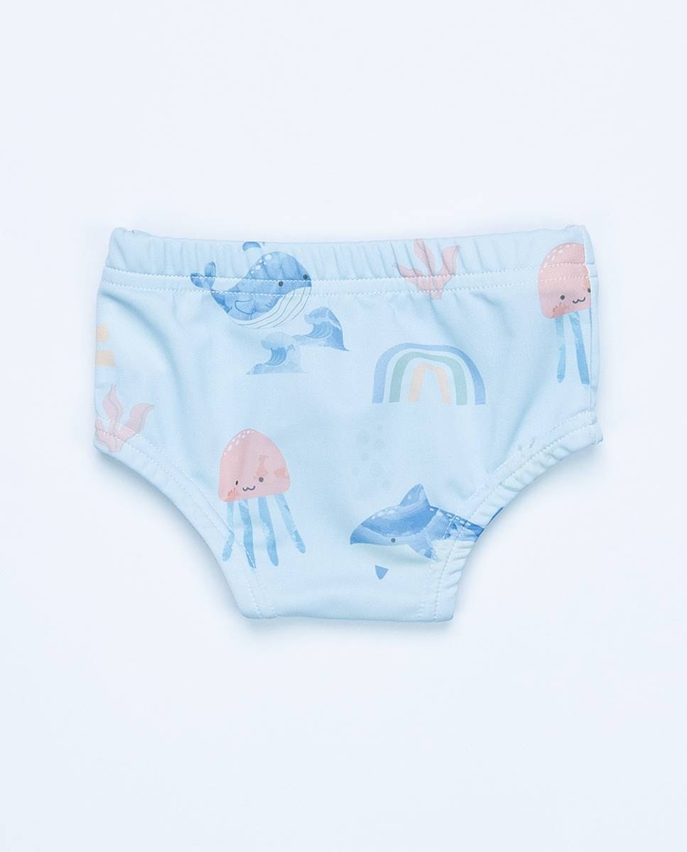 Cuecas de banho com protecção UPF 50+ Azul-5