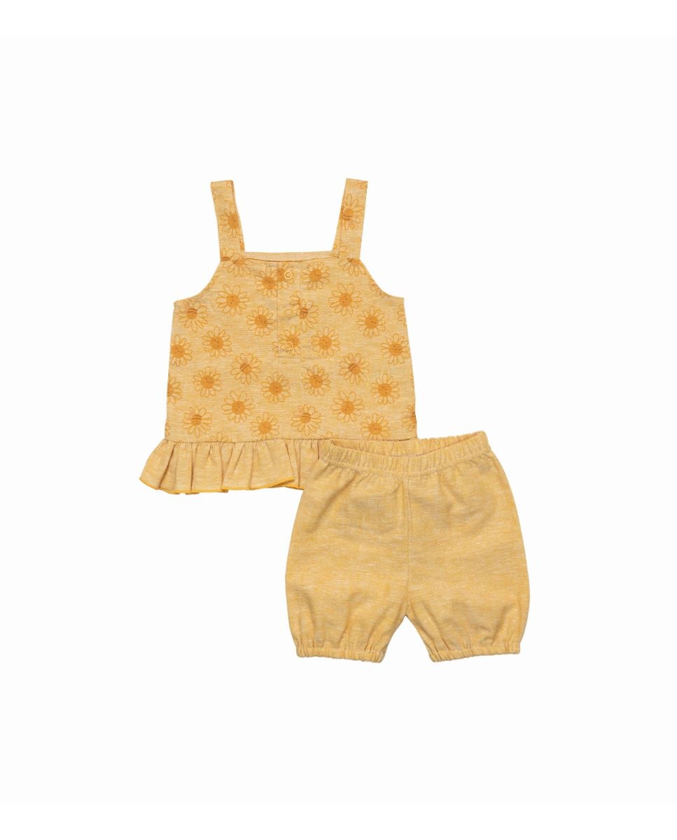 Imagem 0 de Conjunto de t-shirt e calções em linho