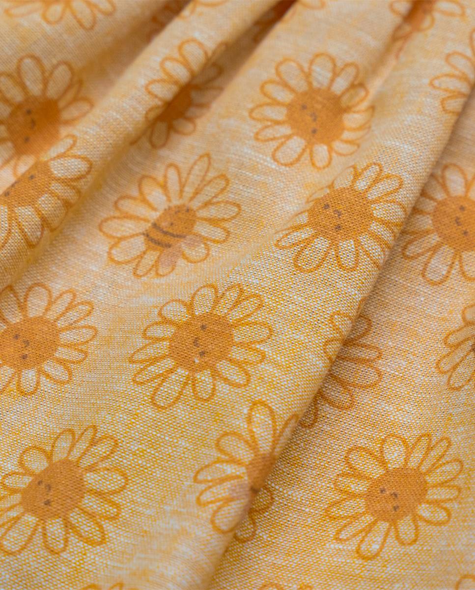Vestido em linho FS Baby Amarelo-3