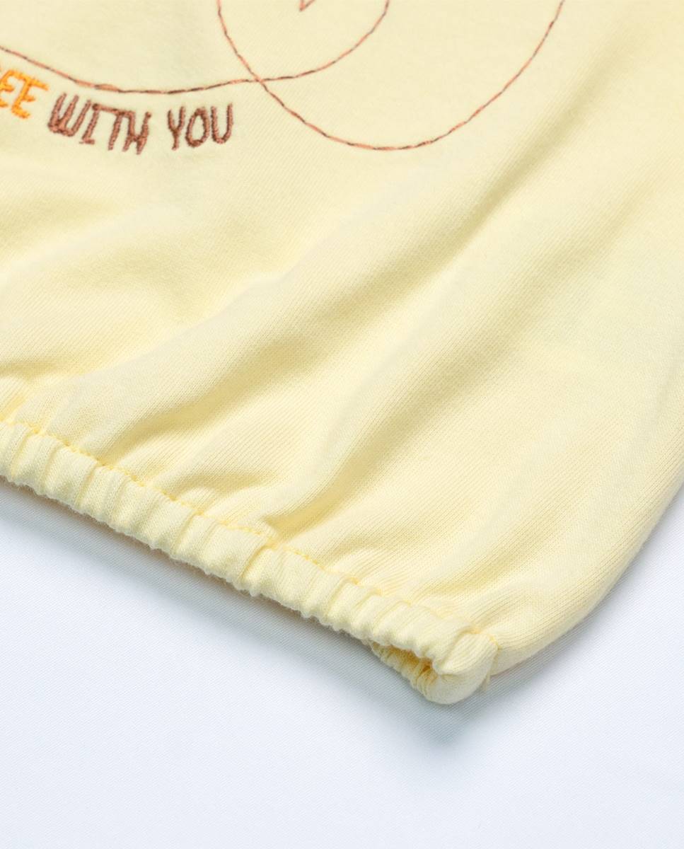 Fato de treino com sweatshirt e calças FS Baby Amarelo-5