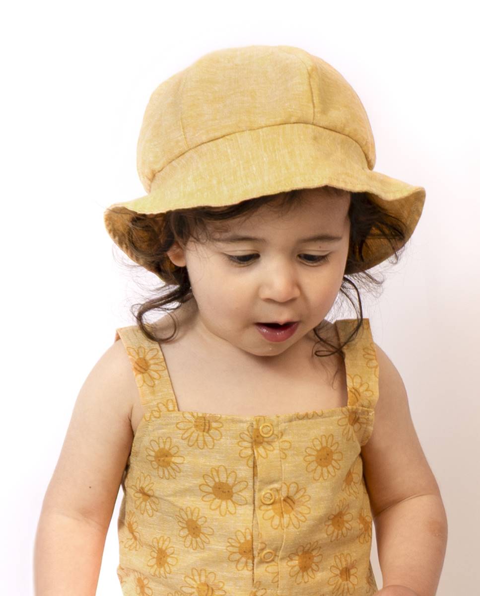 Chapéu em linho FS Baby Amarelo-2