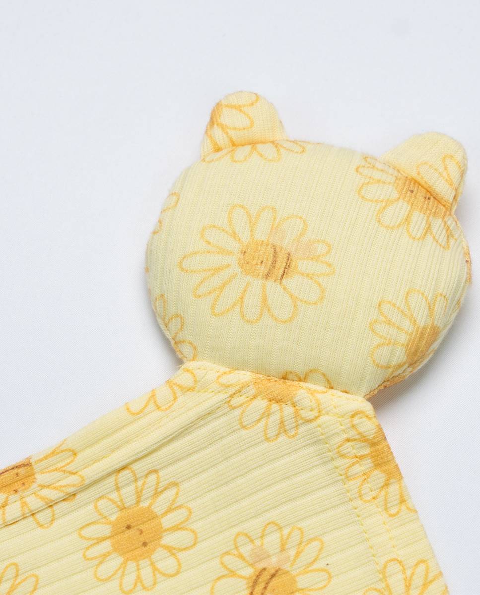 Doudou em algodão canelado FS Baby Amarelo-2