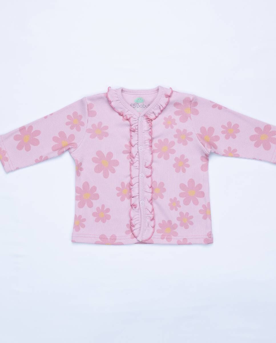 Fato de treino com casaco e calças FS Baby Rosa-2