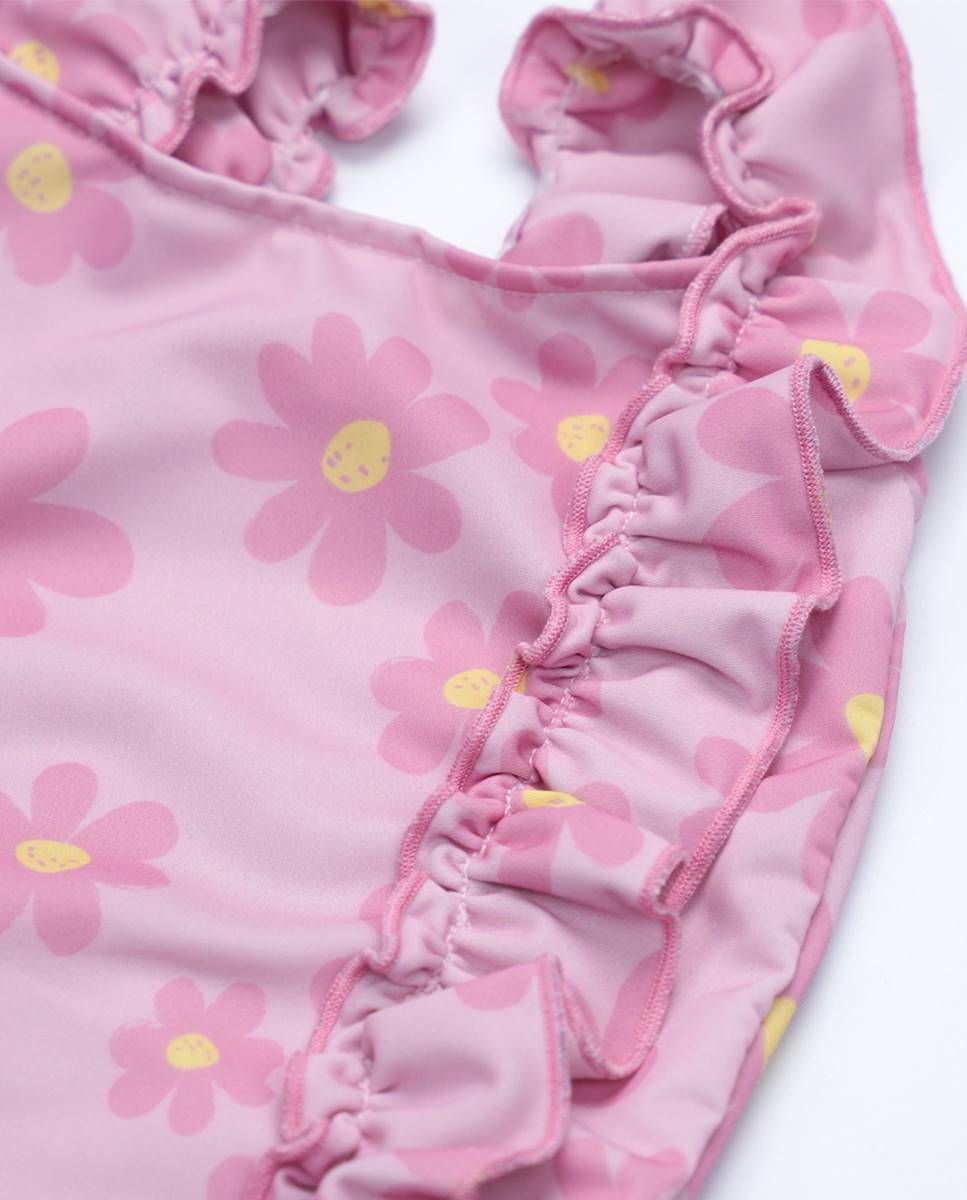 Fato de banho com protecção UPF 50+ FS Baby Rosa-4