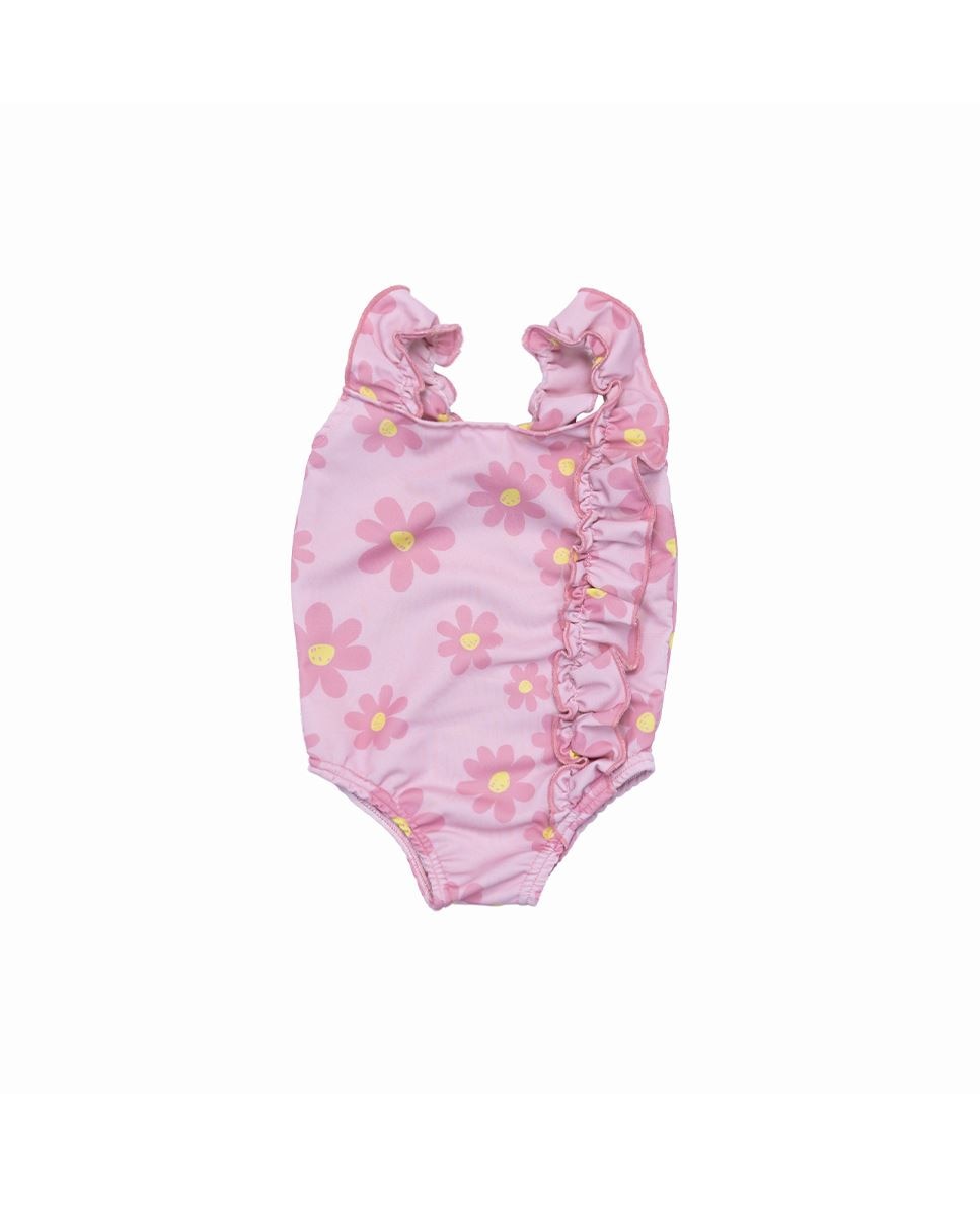 Fato de banho com protecção UPF 50+ Rosa-1