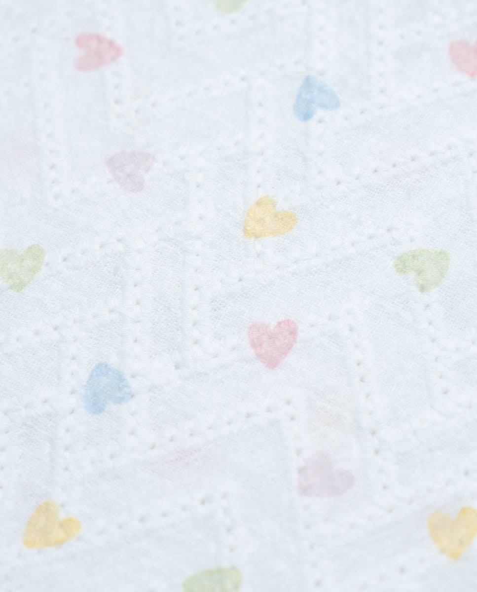 Vestido em tecido bordado FS Baby Branco-5