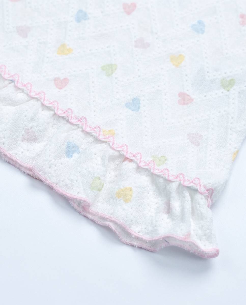 Vestido em tecido bordado FS Baby Branco-6